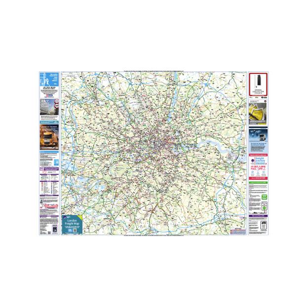 London Freight Map Laminated - Pie Guides - 1