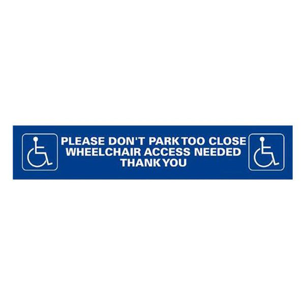 Wheelchair Access Sticker - Pie Guides
